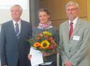 v. l. Prof. Schubert, Therese Fuchs, Prof. Dittmann